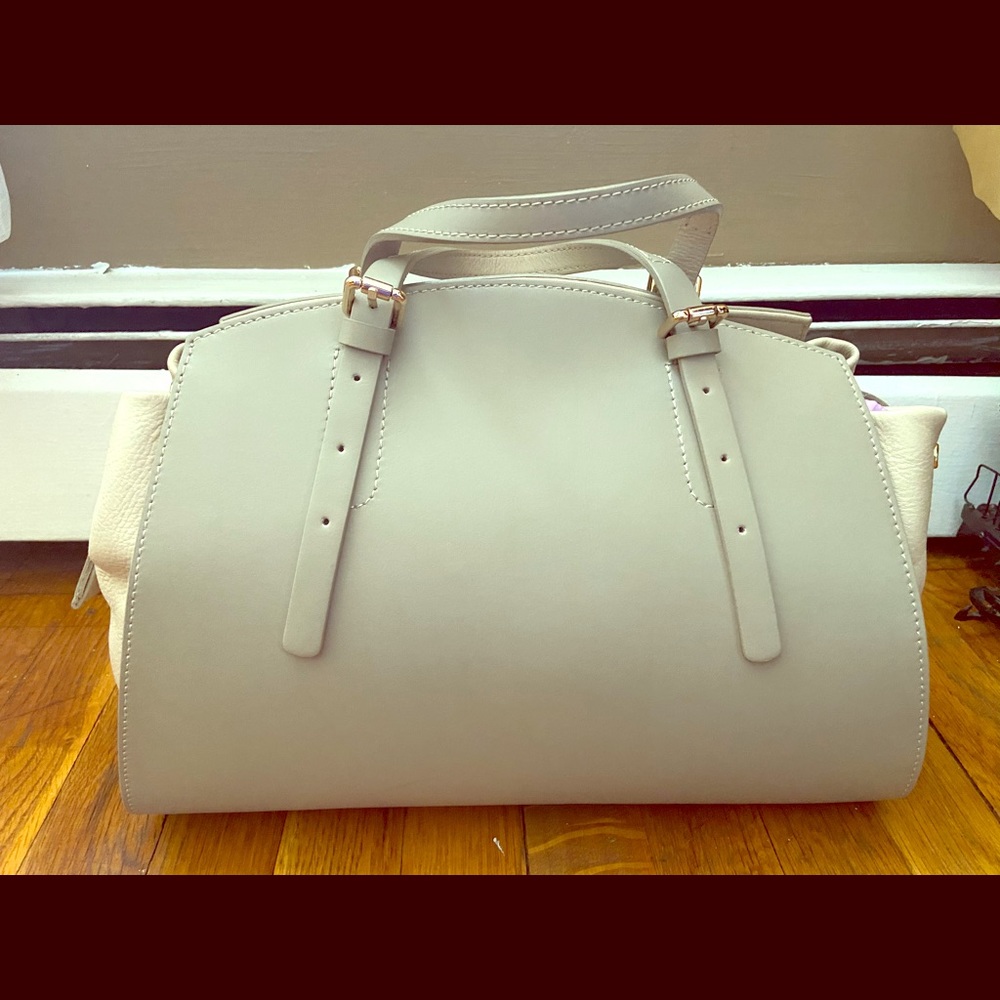 Soft Gray Leather Purse